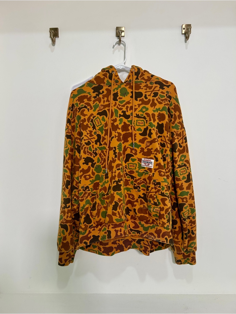 Icecream Orange Camouflage Hoodie